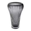 Скляна ваза, декоративна, сіра, 27,5 см HP-1730 - фото №1