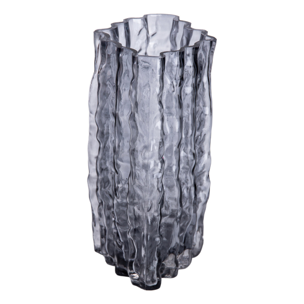 Скляна ваза прямокутна 14,5 x 11 x 21 см HP-1729 - фото №2