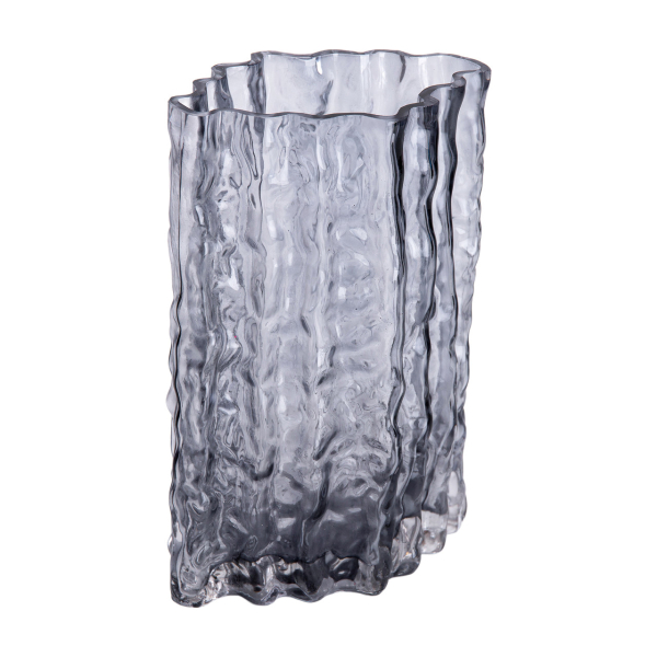 Скляна ваза прямокутна 14,5 x 11 x 21 см HP-1729 - фото №3