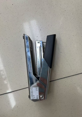 Степлер офісний металевий міцний 25 аркушів хром HP-51-5 - фото