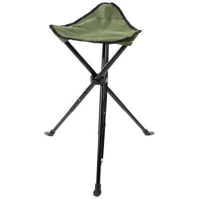Стілець-тринога складаний MFH Folding Stool Olive - фото