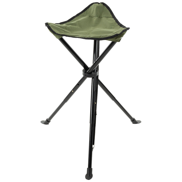 Стілець-тринога складаний MFH Folding Stool Olive - фото