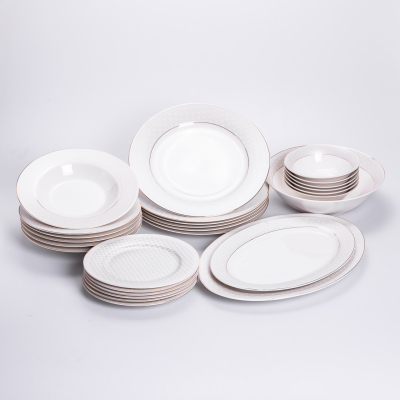 Столовий сервіз з порцеляни Claire на 6 осіб 27 предметів HP-HK-2 - фото