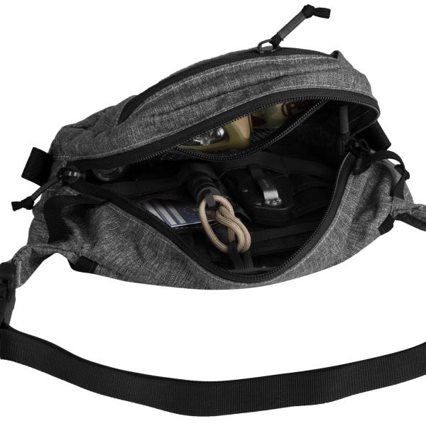Сумка на пояс POSSUM WAIST PACK Nylon Black-Grey - фото №4