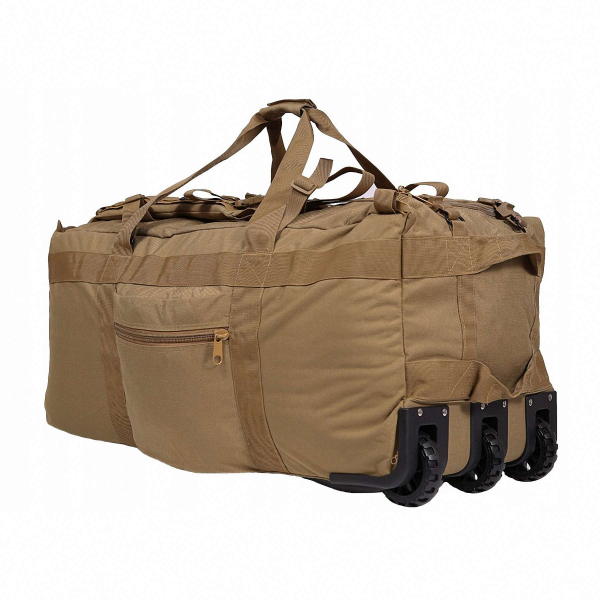 Сумка-рюкзак армійська MIL-TEC Combat Duffle Bag 118L Coyote з колесами - фото №11
