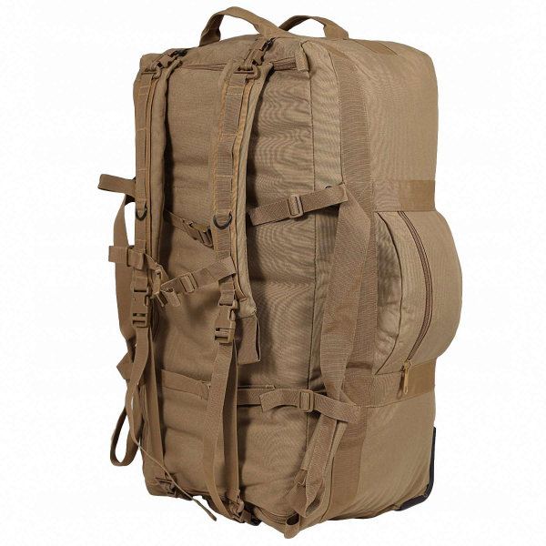 Сумка-рюкзак армійська MIL-TEC Combat Duffle Bag 118L Coyote з колесами - фото №5