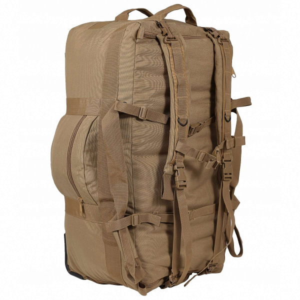Сумка-рюкзак армійська MIL-TEC Combat Duffle Bag 118L Coyote з колесами - фото №4