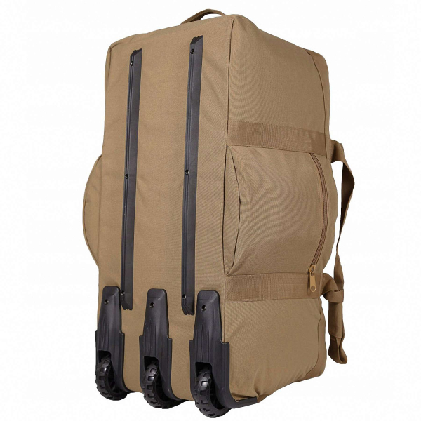 Сумка-рюкзак армійська MIL-TEC Combat Duffle Bag 118L Coyote з колесами - фото №6