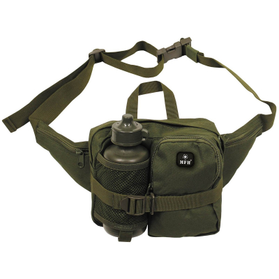 Сумка з флягою MFH Waist Bag with Drinking Bottle Olive - фото