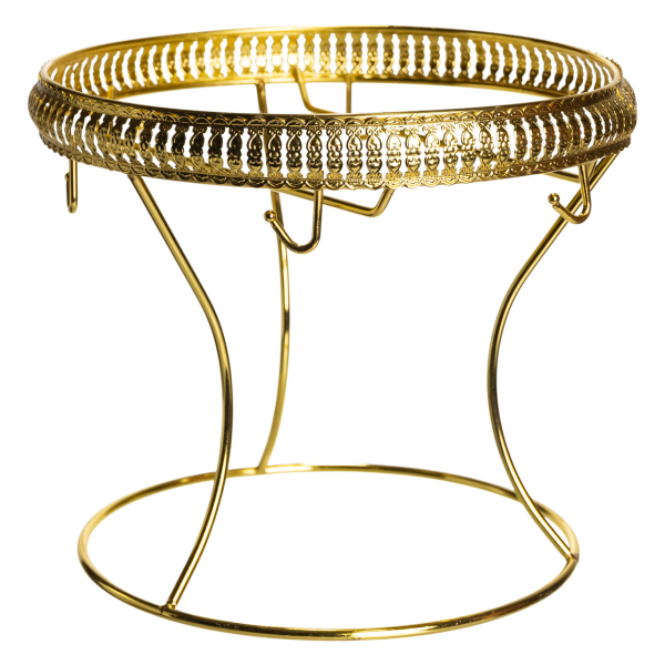 Суповий сервіз на 6 персон супниця 2 (л) на підставці з бульйонницями 400 (мл) тарілки для супу Білий із золотом FM-A23-2 - фото №4