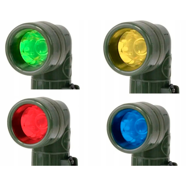 Тактичний світлодіодний ліхтар MIL-TEC LED Small Anglehead Flashlight Olive - фото №2