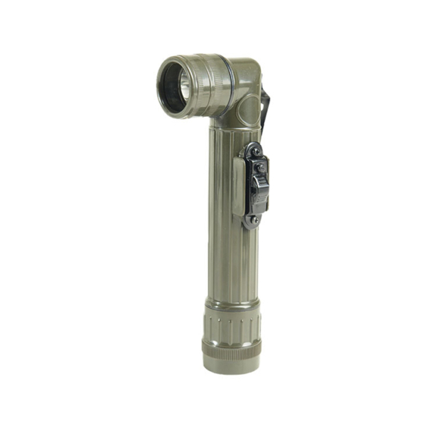 Тактичний світлодіодний ліхтар MIL-TEC LED Small Anglehead Flashlight Olive - фото