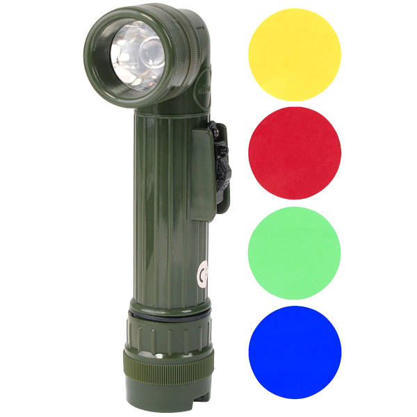 Кутовий ліхтарик Mil-Tec US Anglehead Medium 2C Olive - фото