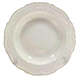 Тарілка кругла порцелянова Ø22 (см) глибока супова тарілка для перших страв Біла 120-YH-HG023