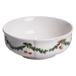 Тарілка супова новорічна 14,5 см порцелянова з різдвяним декором YY78-11A-3