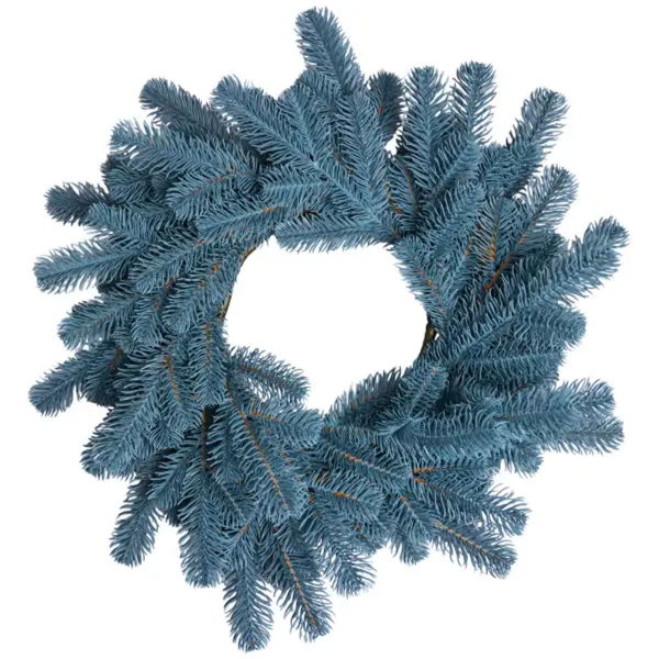 Штучний різдвяний вінок Блакитний Святковий 60 см TD-VINBL - фото №5