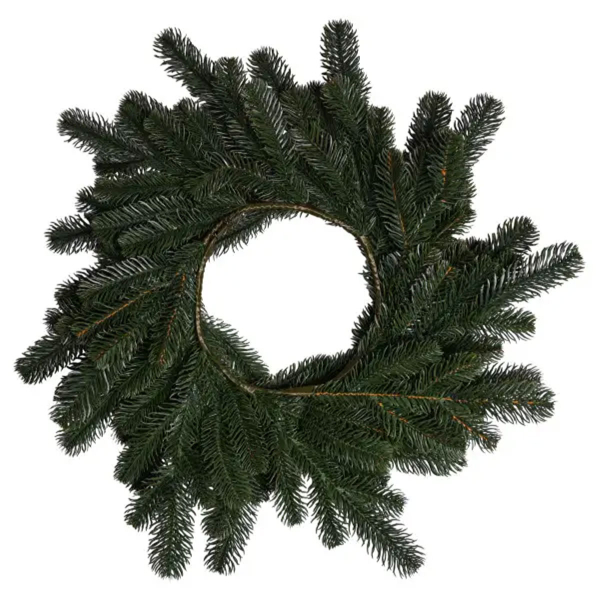 Штучний різдвяний вінок Зелений Святковий 60 см TD-VINGR - фото №6