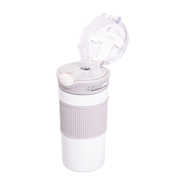 Термочашка з трубочкою 400 мл бежева HPGM3001BE - фото №17