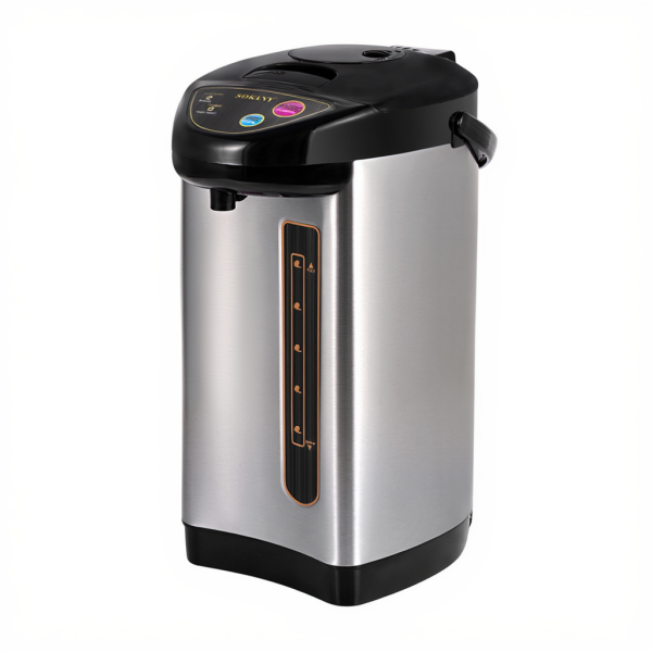 Термопот Sokany 6.8 л чайник термос 800 Вт термочайник електротермос Сріблястий SK-09060 - фото