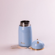 Термос із нержавіючої сталі з ремінцем 380 мл Блакитний HPGM8851BL - фото №3