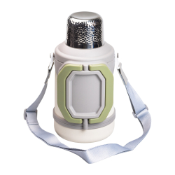 Термос Vacuum Cup 1.5 літра з ремінцем і складною ручкою білий HP-14-21W