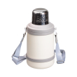 Термос Vacuum Cup 1.5 літра з ремінцем і складною ручкою білий HP-14-21W - фото №3