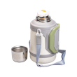 Термос Vacuum Cup 1.5 літра з ремінцем і складною ручкою білий HP-14-21W - фото №4