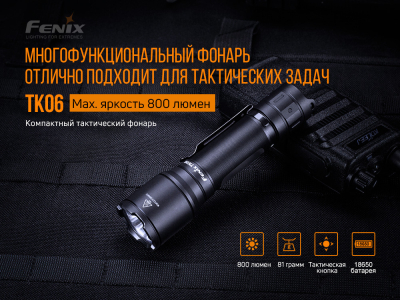 Ліхтар ручний Fenix TK06 - фото