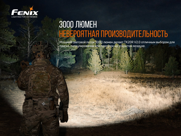 Ліхтар ручний Fenix TK20R V2.0 - фото №3