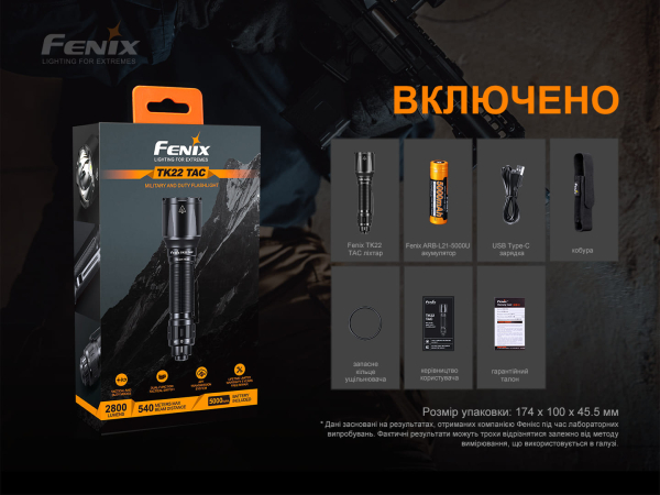 Ліхтар ручний Fenix TK22TAC - фото №19