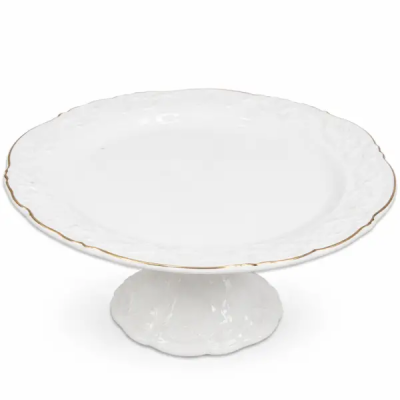 Тортівниця порцелянова на ніжці Ø20 см 120-YH-HG045 - фото