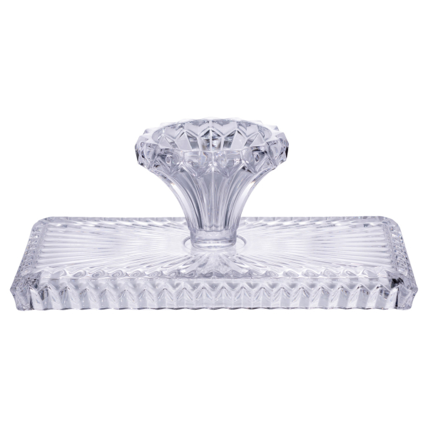 Тортівниця прямокутна на ніжці 33×17×13.5 (см) скляна HP-19-146C - фото №3