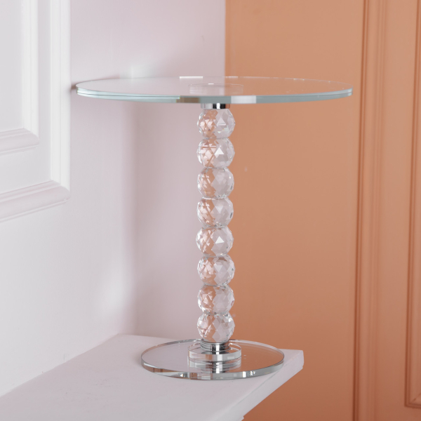 Тортівниця скляна на ніжці 30×32 см см підставка для торта, капкейків прозора HP-4-81L - фото №5