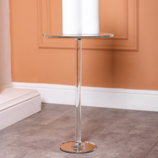 Тортівниця скляна на високій ніжці 30×60 см кругла підставка для торта, капкейків HP-4-88M - фото №5