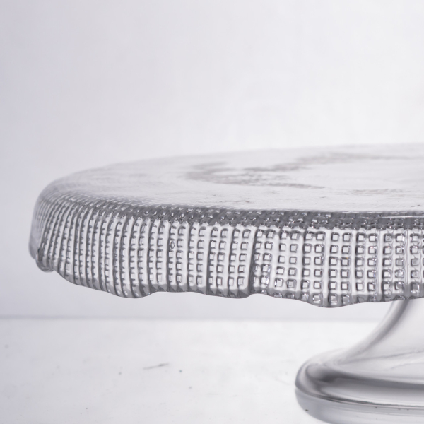 Тортівниця трансформер скляна на ножці, менажниця трансформер прозора скляна 64486-53 - фото №4