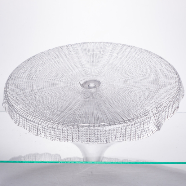 Тортівниця трансформер скляна на ножці, менажниця трансформер прозора скляна 64486-53 - фото №6