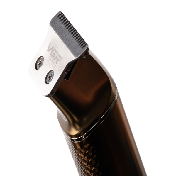 Тример для стрижки VGR V-986 з насадками та USB, золото - фото №6