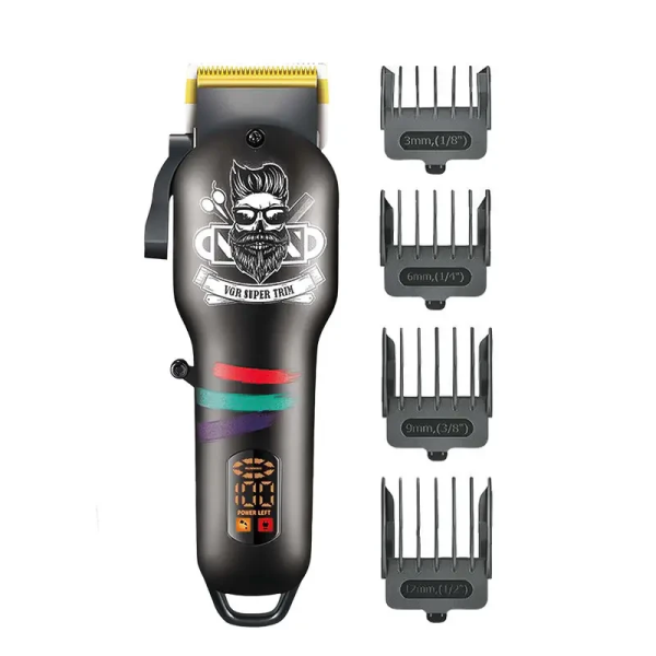 Тример для бороди і волосся VGR V-699B акумуляторний USB зарядка чорний - фото №2