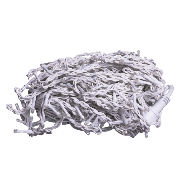 Вулична гірлянда Бахрома 12 м 200 LED білий провід Білий 12MWW - фото №4