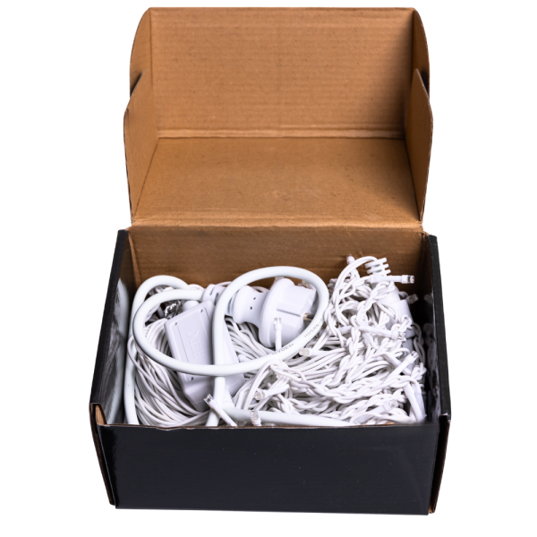 Вулична гірлянда Бахрома 12 м 200 LED білий провід Білий 12MWW - фото №6