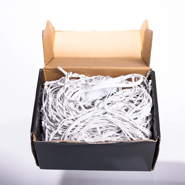 Вулична гірлянда Бахрома 12 м 200 LED білий провід Мультиколор 12MWML - фото №5