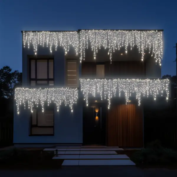 Вулична гірлянда Бахрома 20 м 335 LED білий провід Білий 20MWW - фото №2