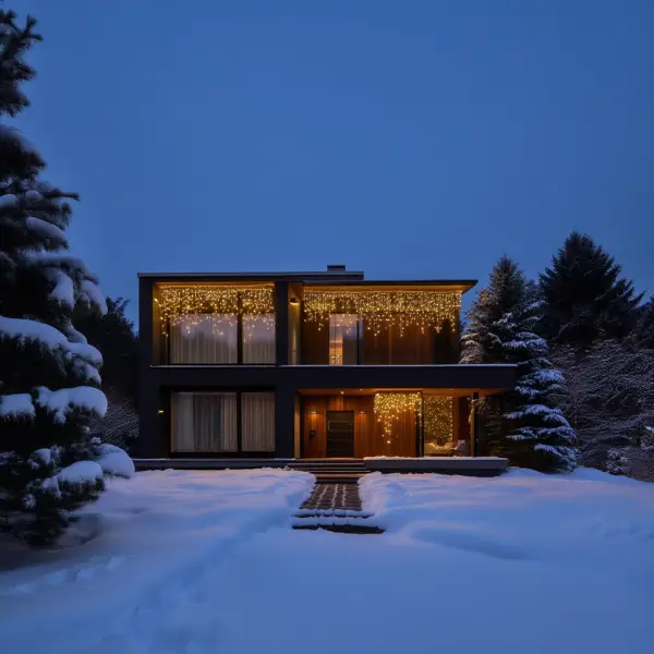 Вулична гірлянда Бахрома 20 м 335 LED білий провід Жовтий 20MWY - фото №2