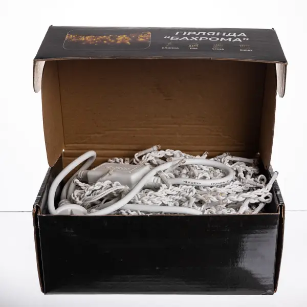 Вулична гірлянда Бахрома 20 м 335 LED білий провід Жовтий 20MWY - фото №5