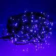 Вулична гірлянда Бахрома 20 м 335 LED гірлянда штора чорний провід Синій 20MBBL - фото №3