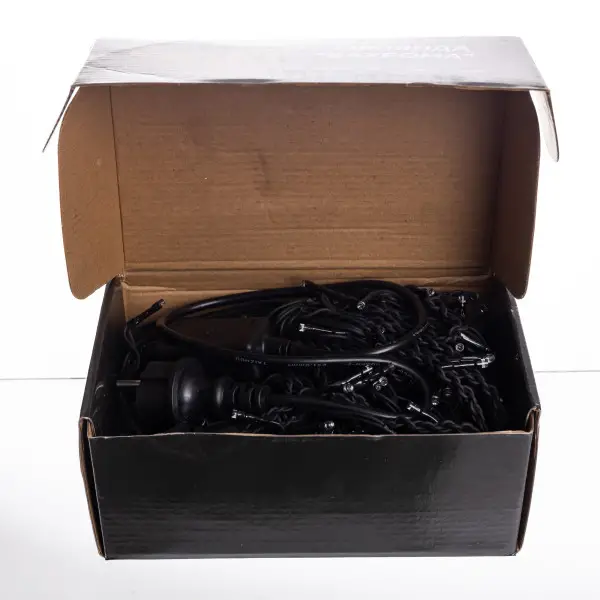 Вулична гірлянда Бахрома 20 м 335 LED гірлянда штора чорний провід Синій 20MBBL - фото №5