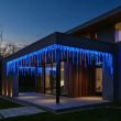 Вулична гірлянда Бахрома 25 м 405 LED гірлянда штора білий провід Синій 25MWBL - фото №2