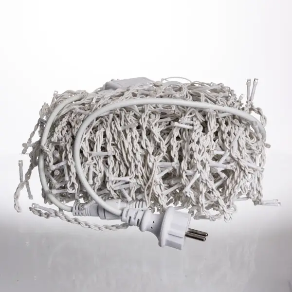 Вулична гірлянда Бахрома 36 м 600 LED білий провід Мультиколір 36MWML - фото №4