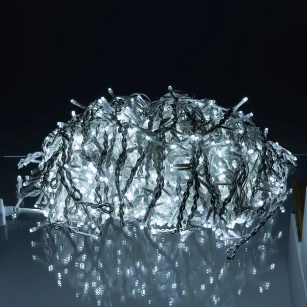 Вулична гірлянда Бахрома 50 м 600 LED білий провід Білий 50MWW - фото №3