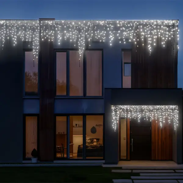 Вулична гірлянда Бахрома 50 м 840 LED чорний провід Білий 50MBW - фото №2